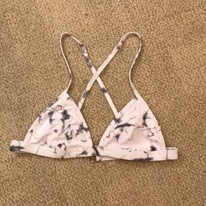 Marble Bikini Top Size Small